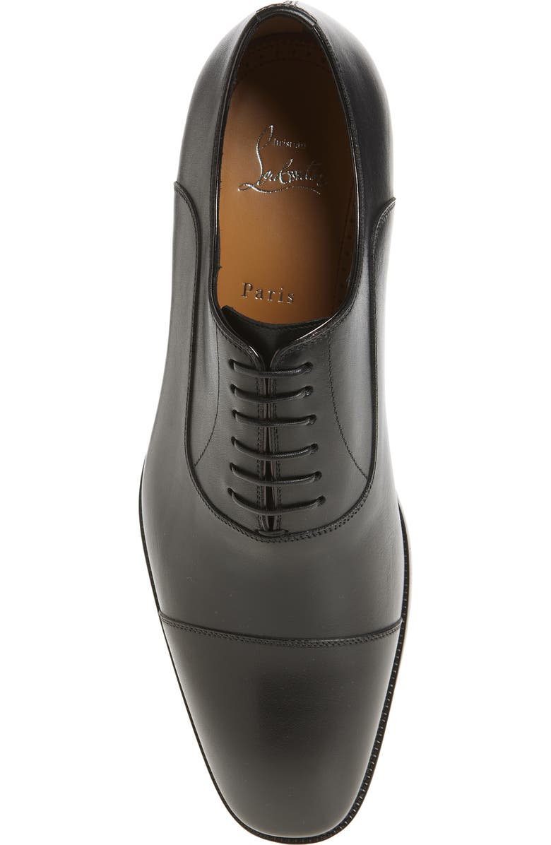 Christian Louboutin Greggory Cap Toe Oxford, Alternate, color, Black