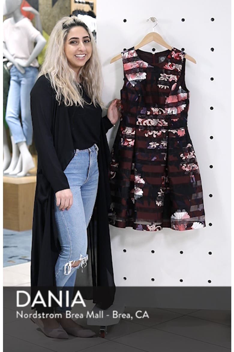 Shadow Stripe Fit & Flare Dress video
