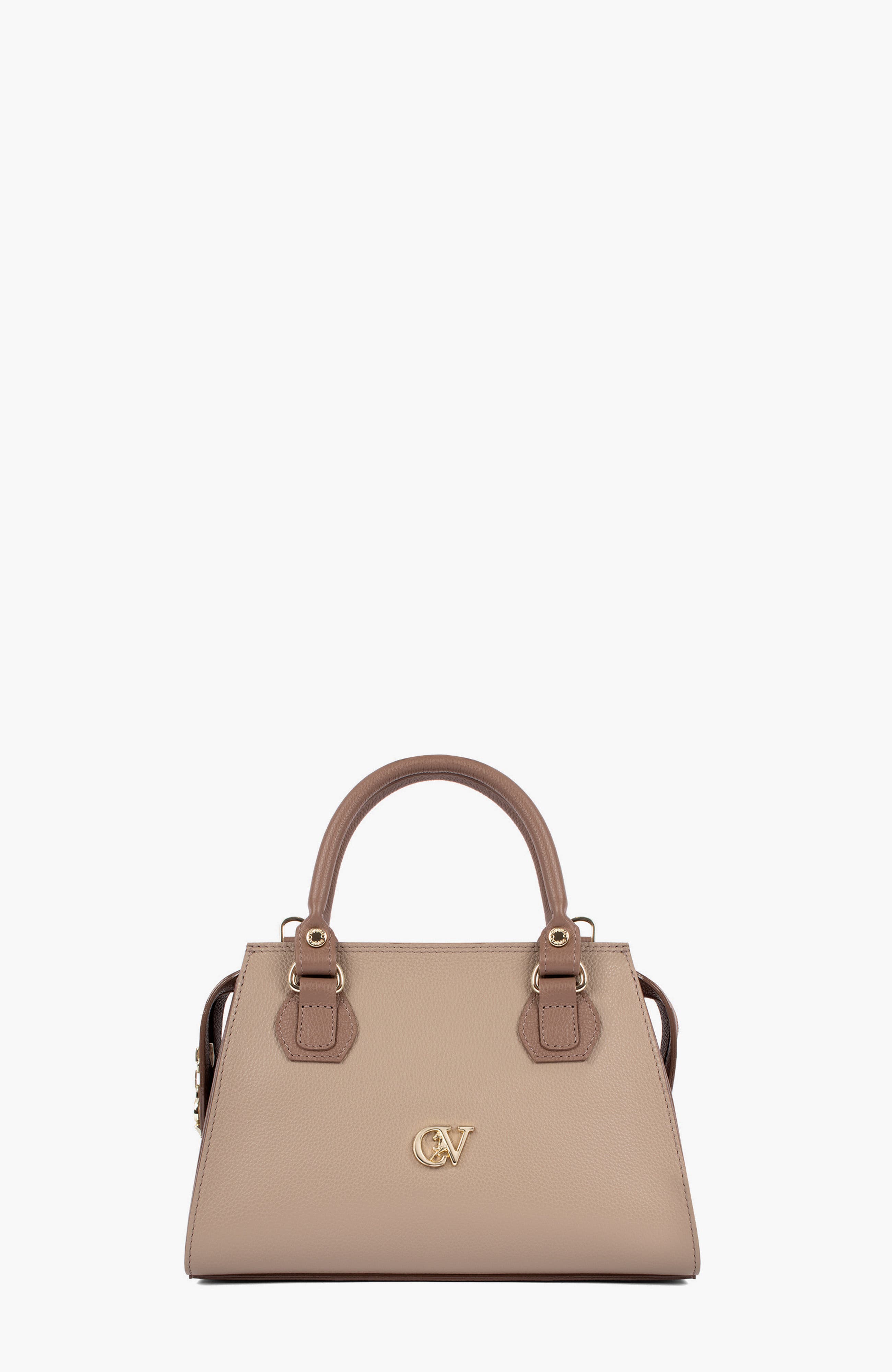 Signature CV By Cavalinho Leather Handbag 602, Main, color, Sand / Beige