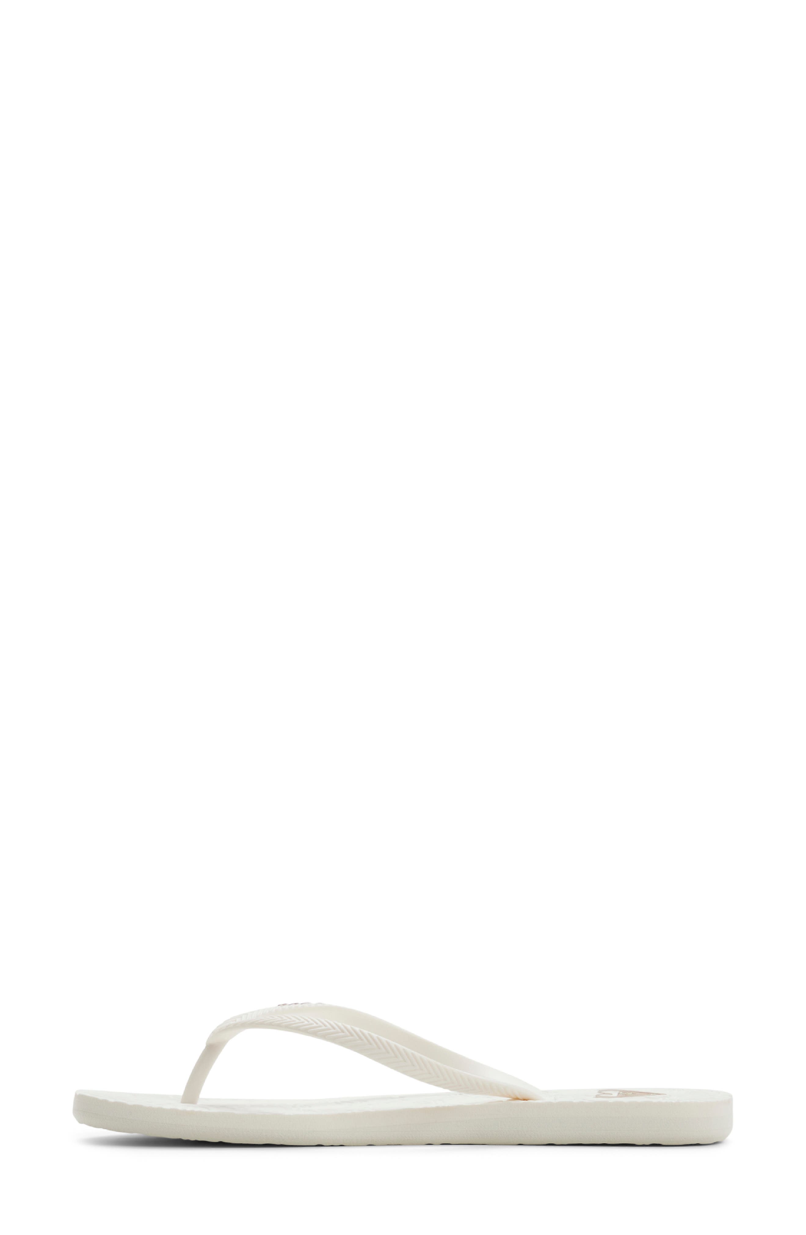 Roxy Antilles III Flip Flop, Alternate, color, Cream