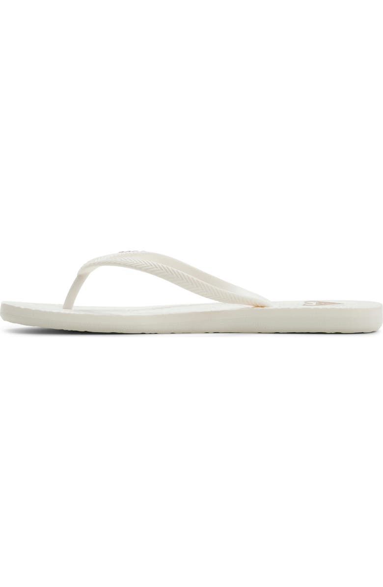 Roxy Antilles III Flip Flop, Alternate, color, Cream