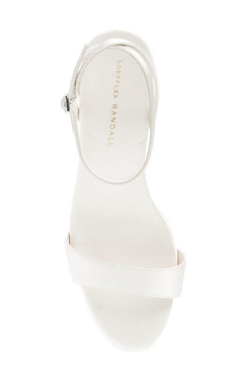Loeffler Randall Alice Ankle Strap Sandal In Cream