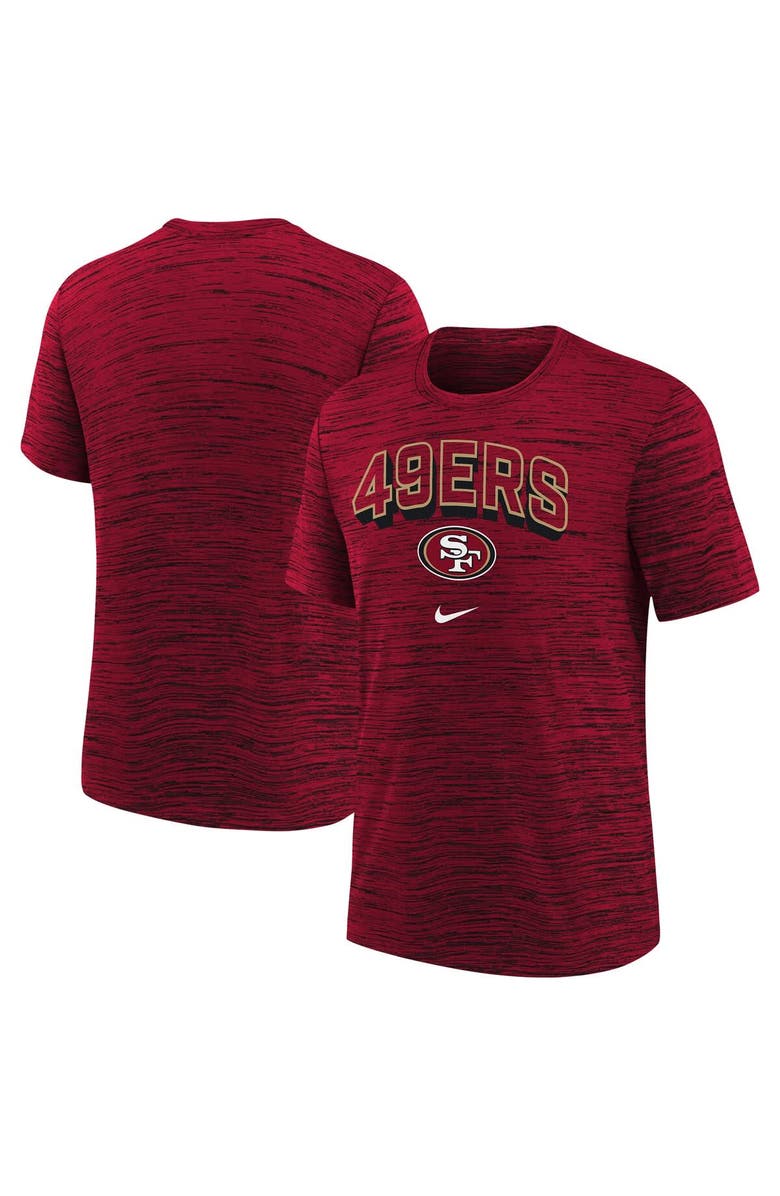 Nike Youth Nike  Red San Francisco 49ers Sideline Velocity Performance T-Shirt, Main, color, 