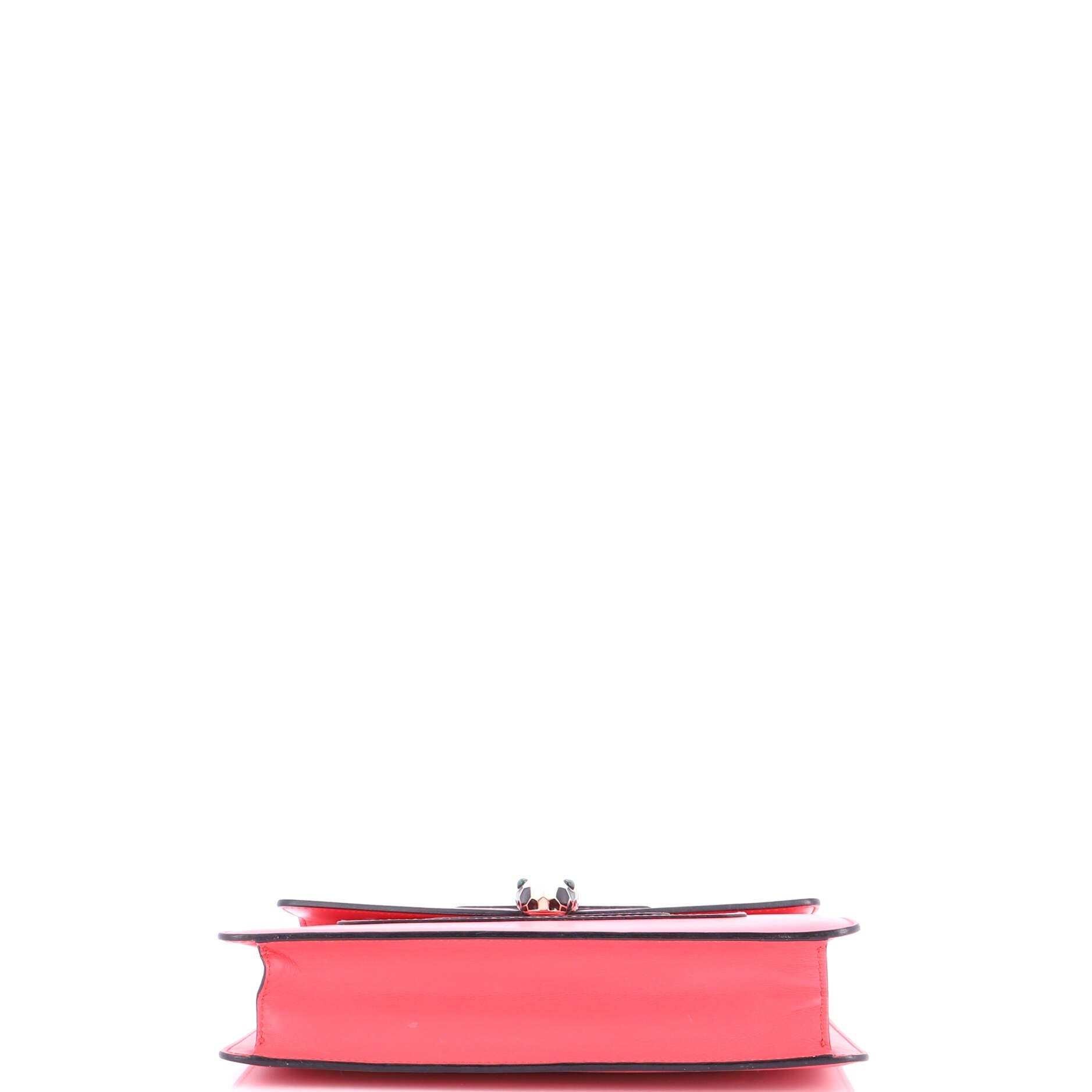 Serpenti Forever Square Shoulder Bag Leather Medium, Alternate, color, Pink