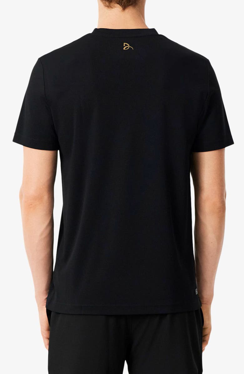 Lacoste x Novak Djokovic Ultra-Dry Performance T-Shirt, Alternate, color, Black