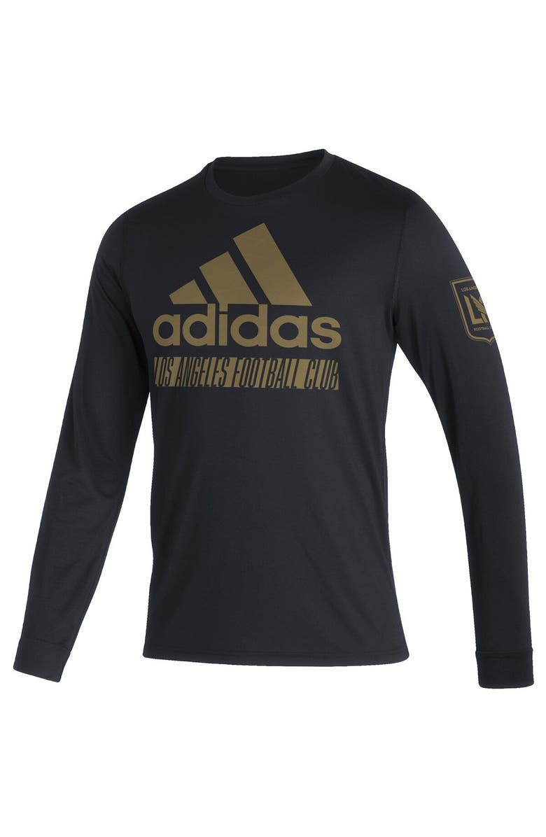 adidas Men's adidas Black LAFC Vintage AEROREADY Long Sleeve T-Shirt, Alternate, color, 