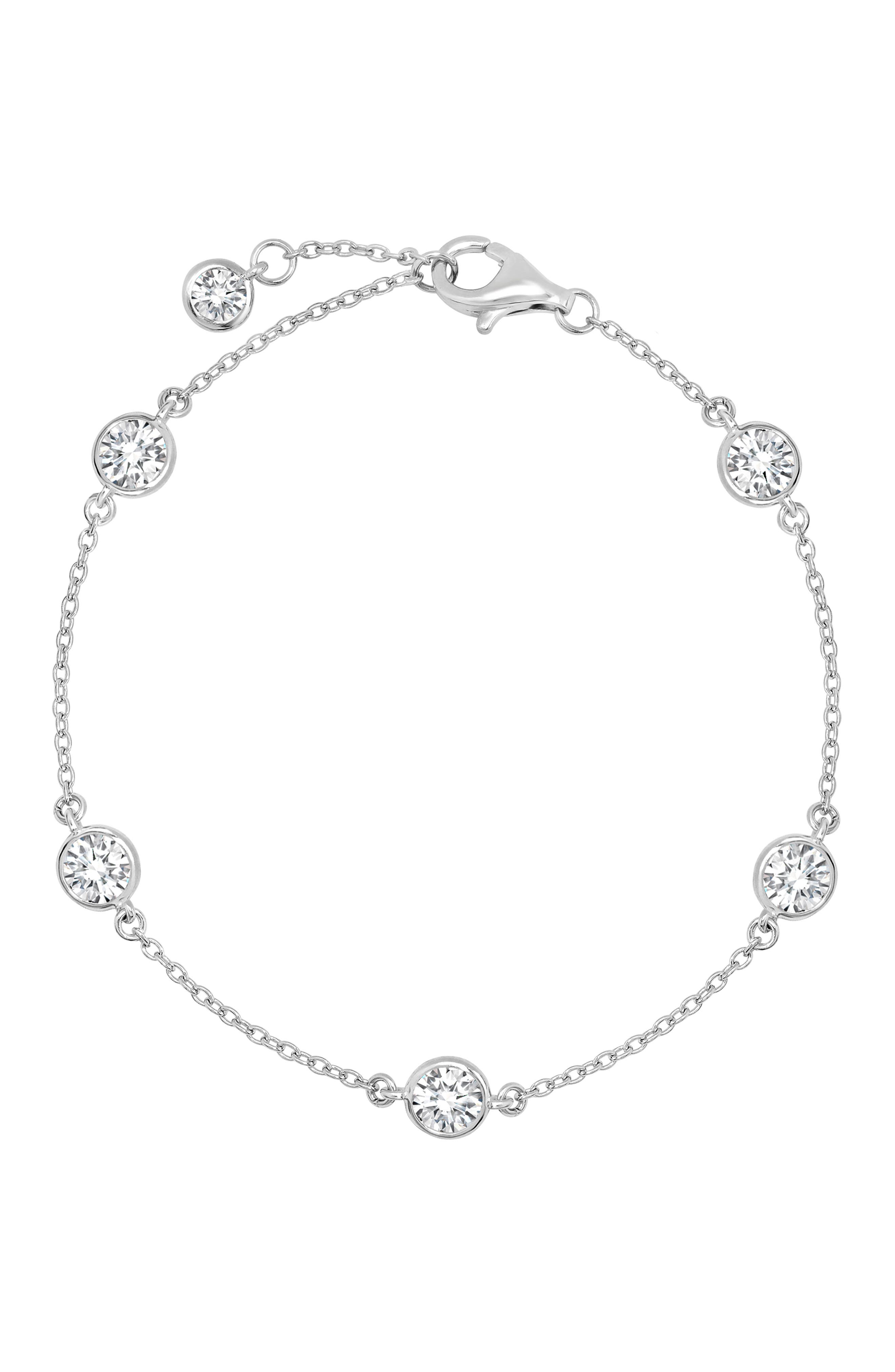 selected PURE PLATINUM/ CLEAR STONE