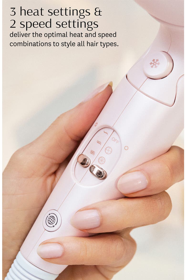 Afar Travel Hair Dryer, Alternate, color, SATIN BLUSH
