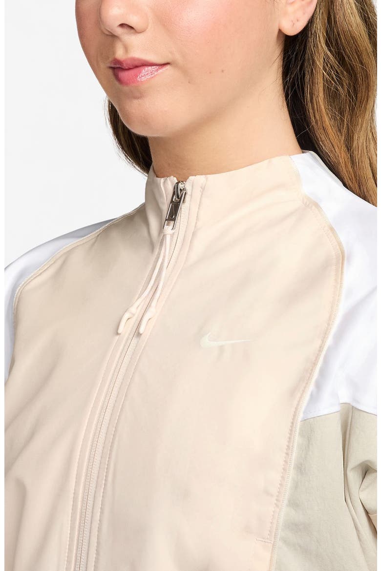 Sportswear Shrunken Water Repellent Track Jacket, Alternate, color, 103 CHALK/SAIL
