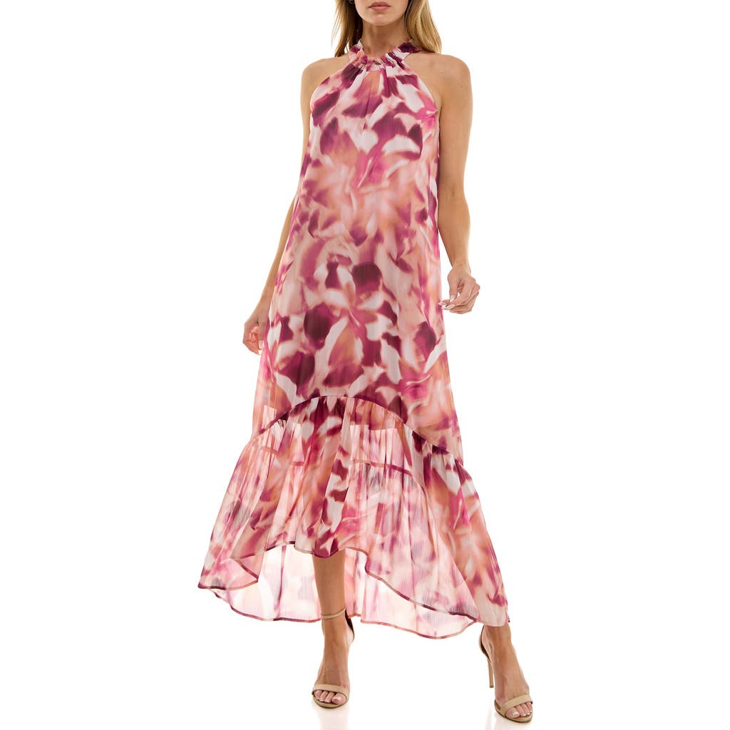Shop Socialite Halter High-low Maxi Dress