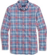 vineyard vines Folly Beach Plaid Island Slub Cotton Spread Collar