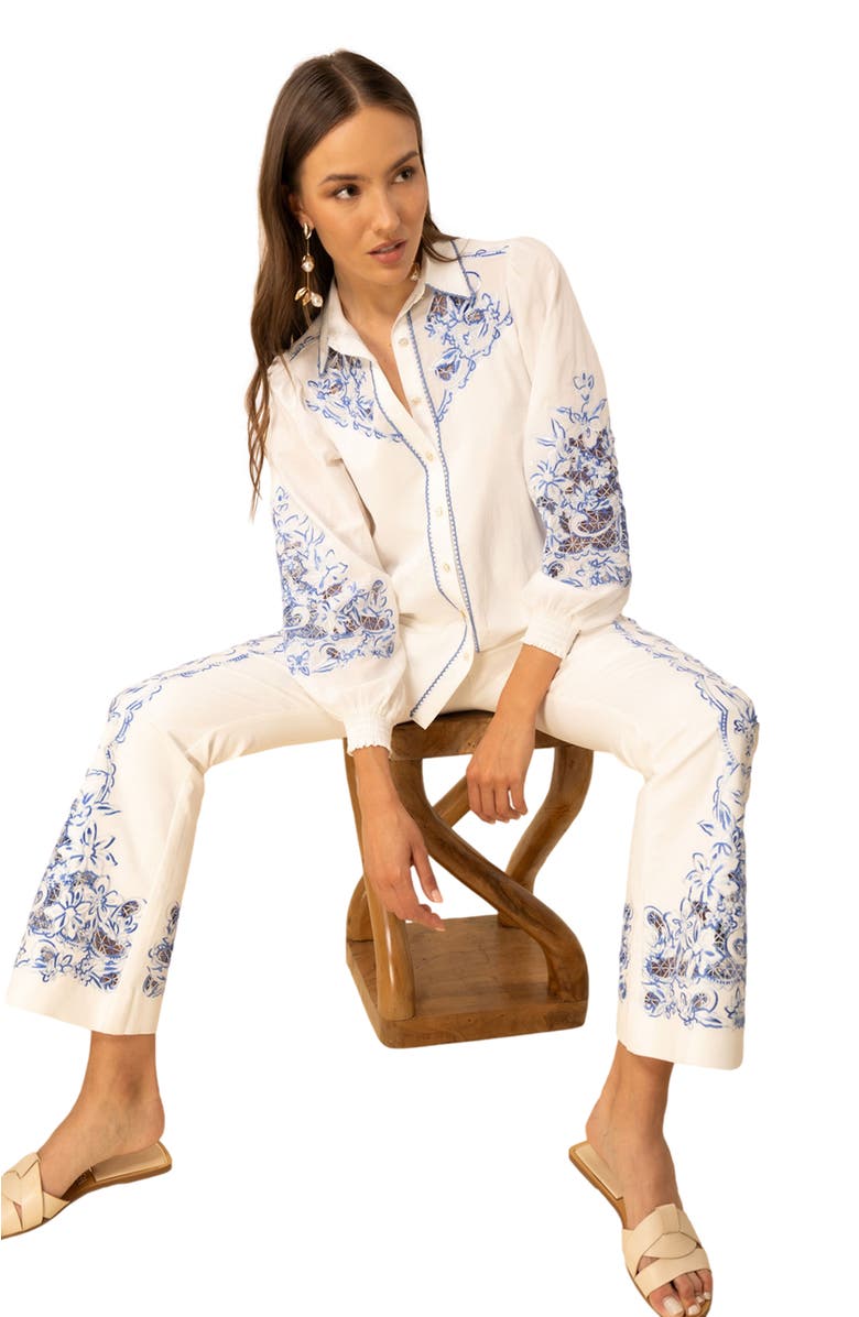 Hale Bob Jianna Embroidered Top, Alternate, color, 