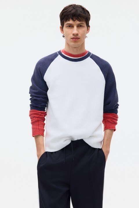Regular-fit waffled jersey shirt