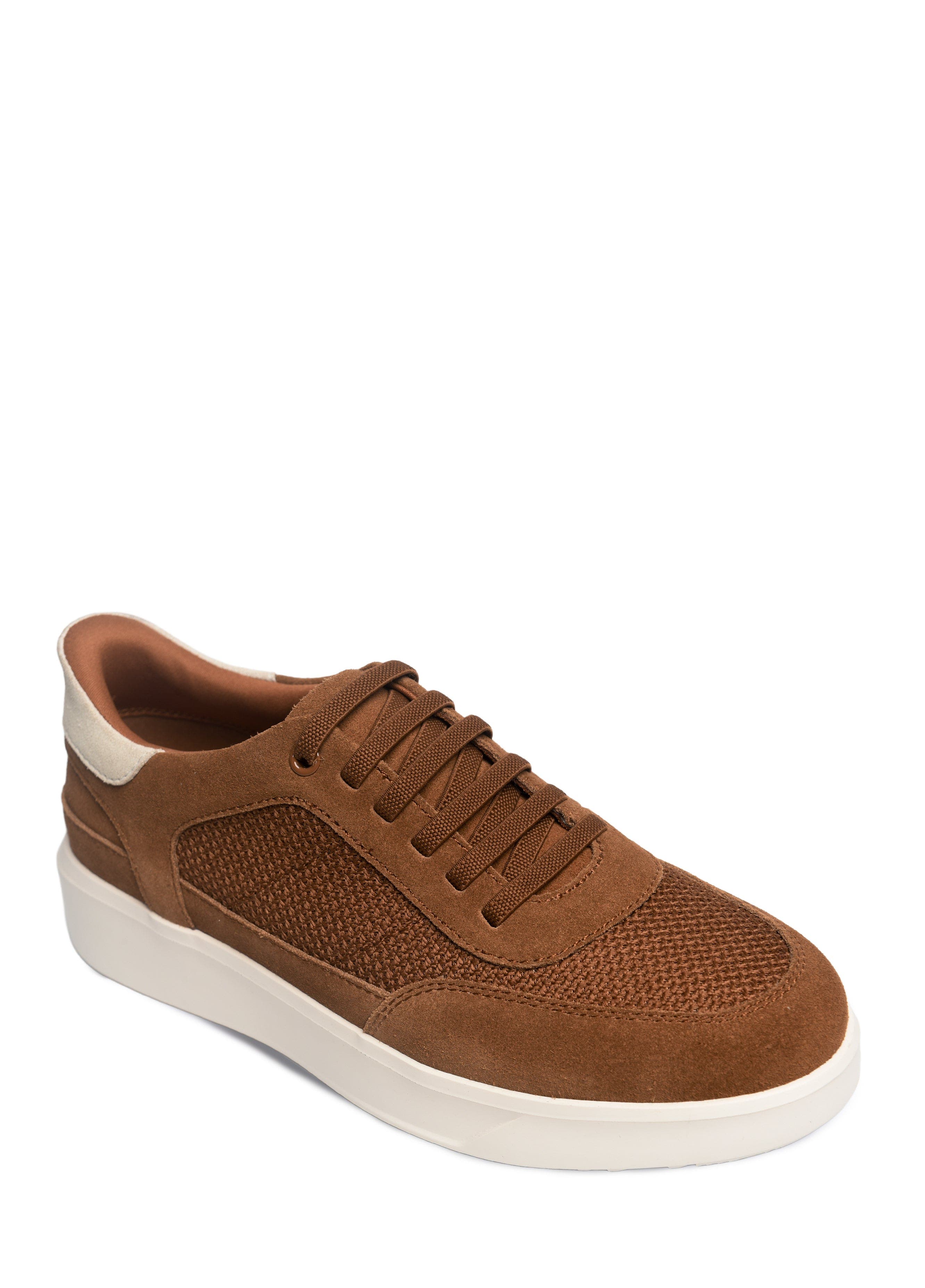 Marc Joseph New York Catherine Street  Hands Free Technology Leather Sneaker, Main, color, Cognac Suede