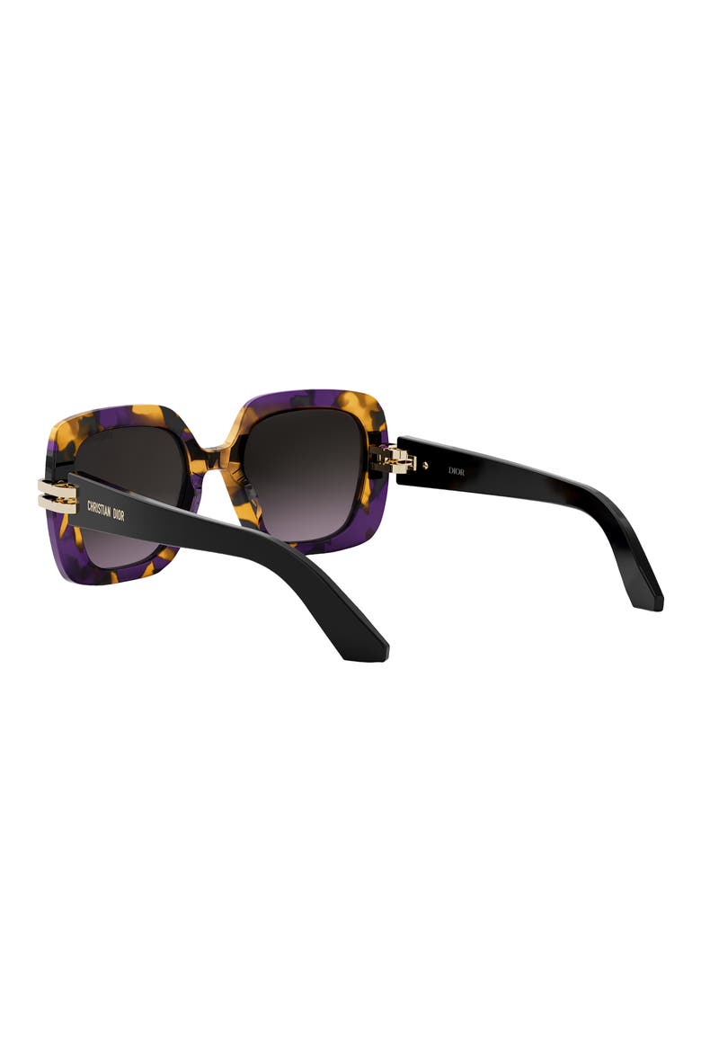 CDior S2I 52mm Gradient Square Sunglasses, Alternate, color, HAVANA/ BLACK / GRADIENT BROWN