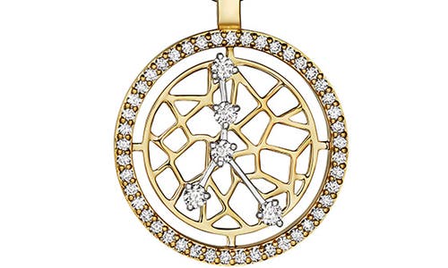 Hueb Estelar Cancer 18k Gold & Diamond Pendant Necklace In Yellow And White Gold