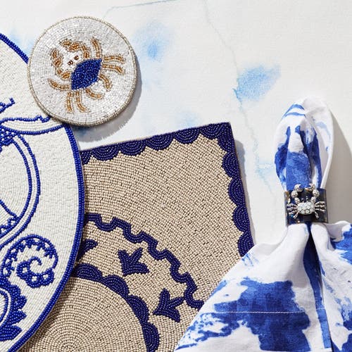 Joanna Buchanan Crab 4-piece Coaster Set In Multi