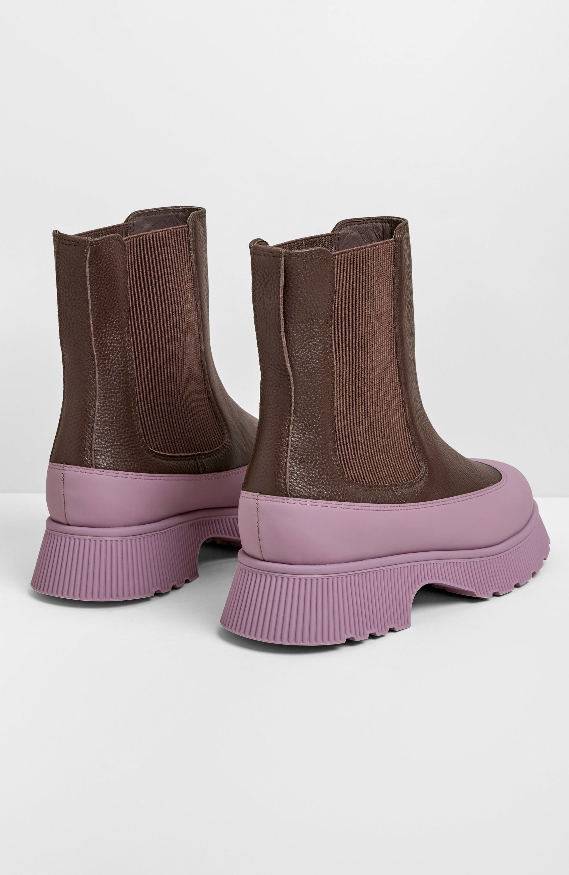 Gwen Mudguard Lug Sole Chelsea Boot, Alternate, color, Umber