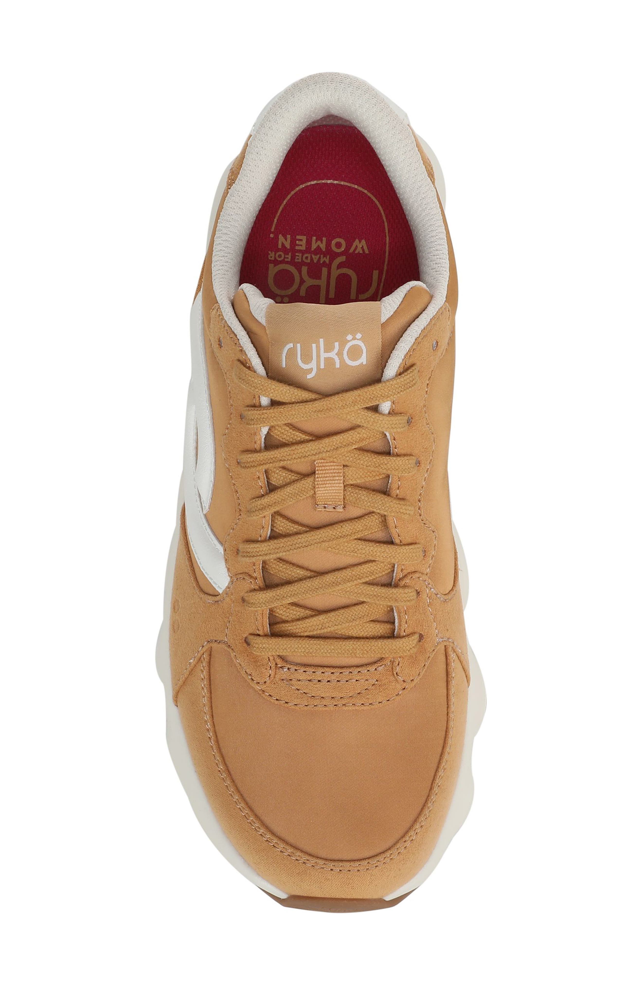 PodFlow Retro Walking Sneaker, Alternate, color, YELLOW OAK