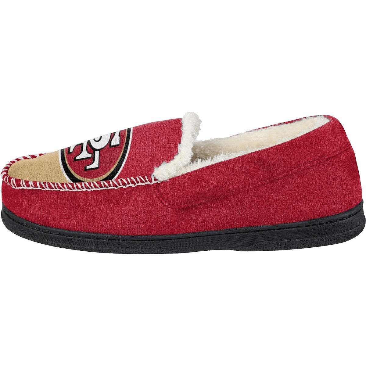 FOCO Men's FOCO San Francisco 49ers Colorblock Moccasin Slippers, Alternate, color, 