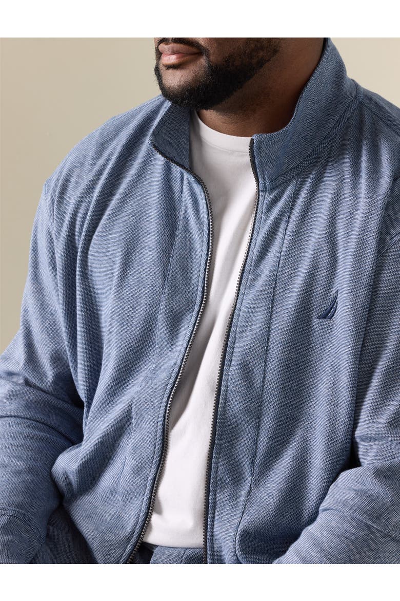 Big & Tall Double-Knit Track Jacket, Alternate, color, WORKSHIRT