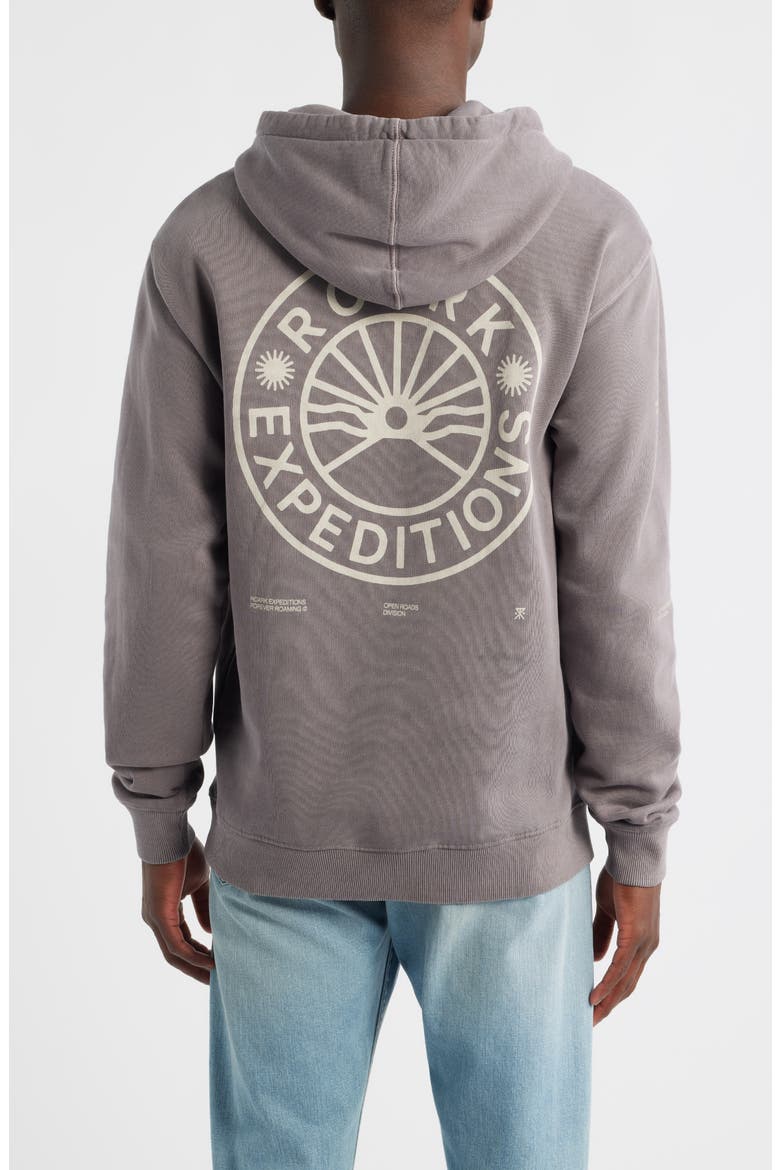 Expeditions Oversize Cotton Graphic Hoodie, Alternate, color, SHARK