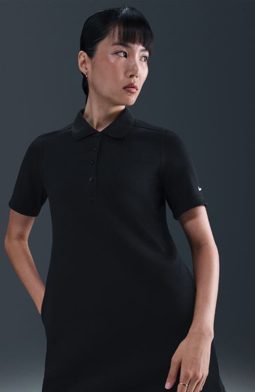Nike Dri-fit Polo Golf Dress In Black