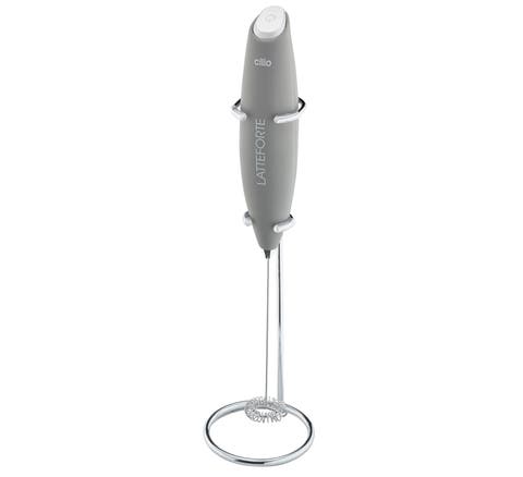 Latteforte Battery Powered Milk Frother with Stainless Steel Stand