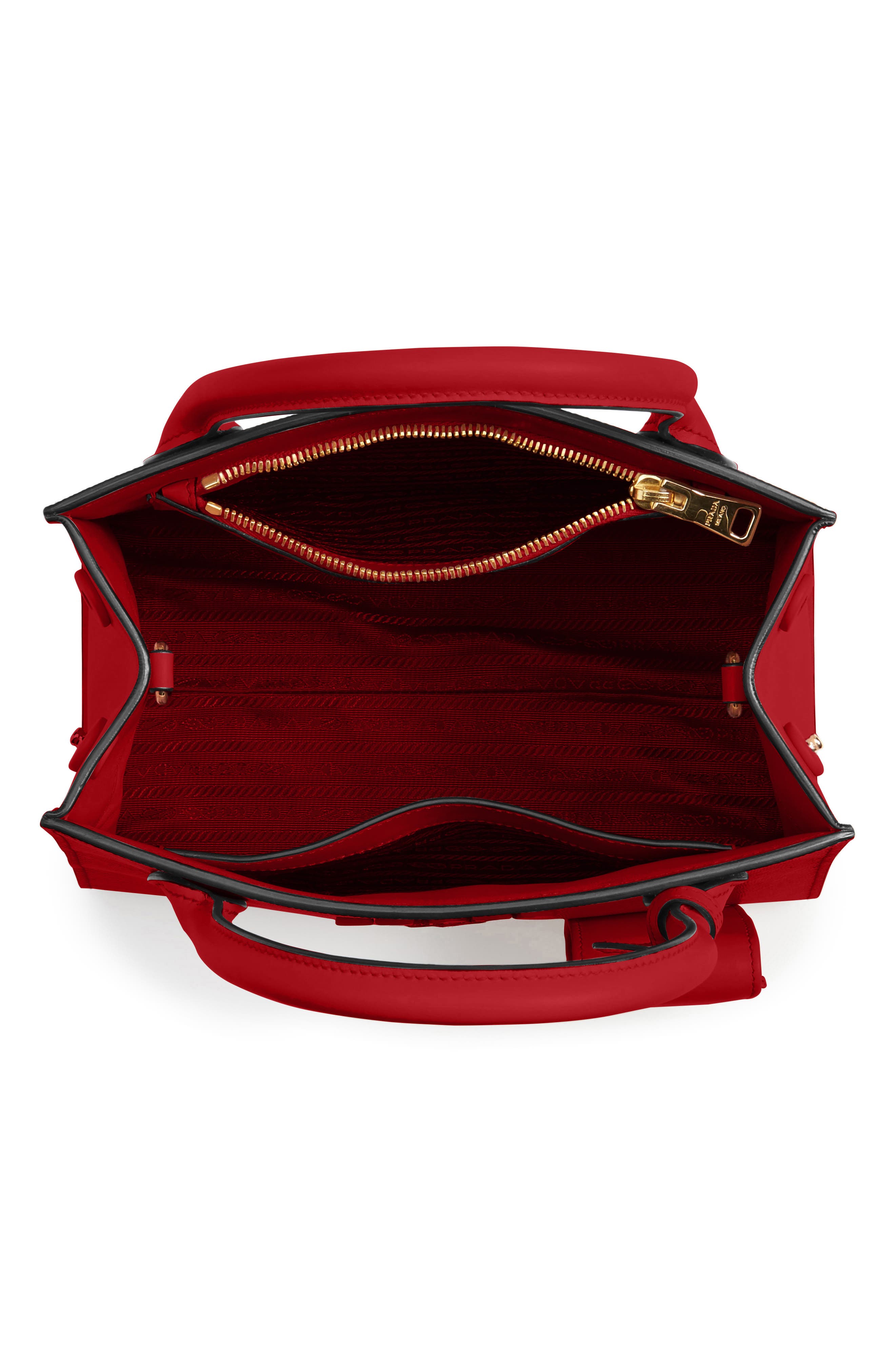 Prada Small Monochrome Tote, Alternate, color, 