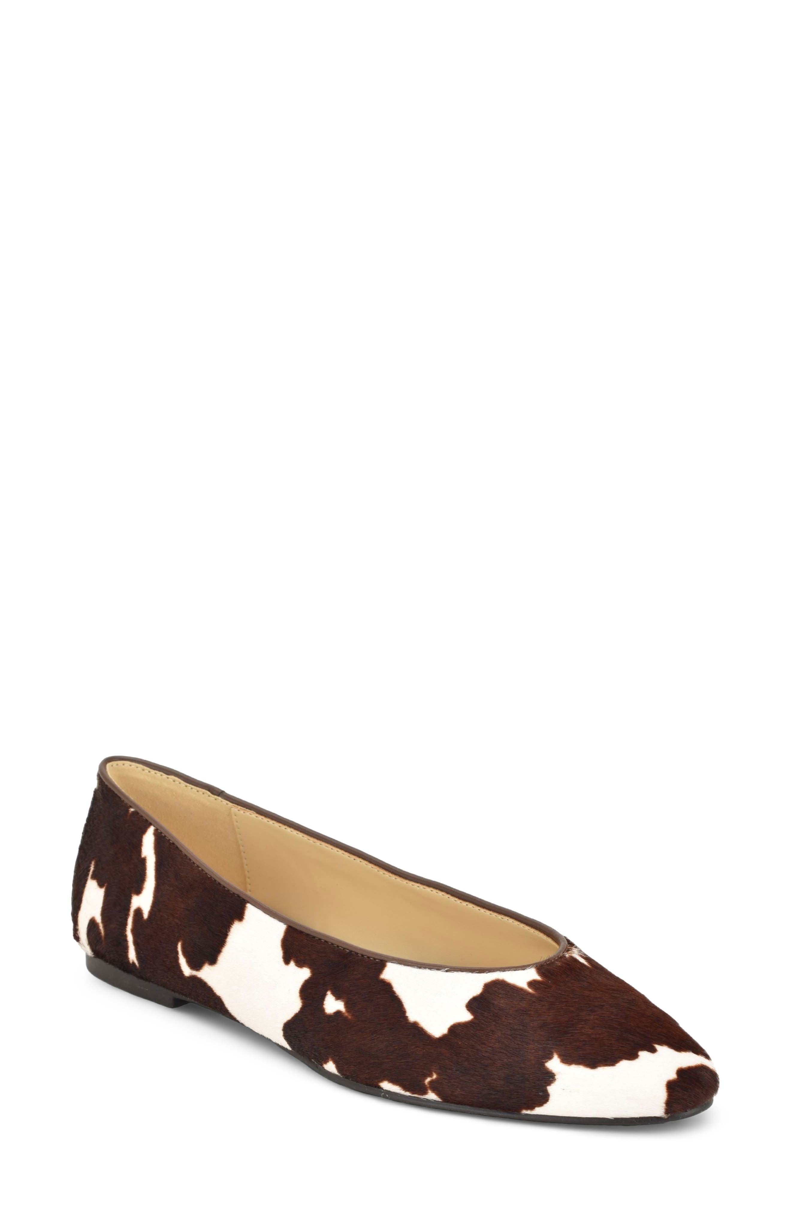 Valore Flat, Main, color, BROWN CALF HAIR