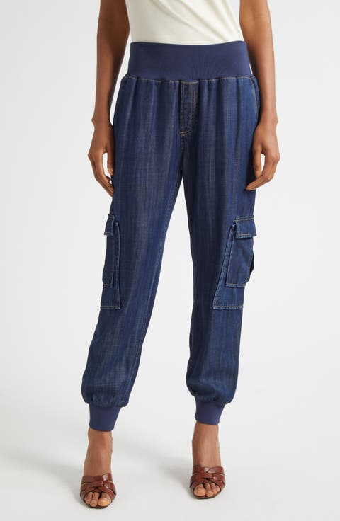 Giles Denim Cargo Joggers