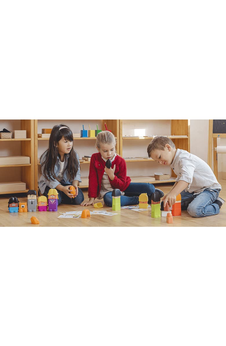Miniland Family Diversity Blocks, Alternate, color, Multi