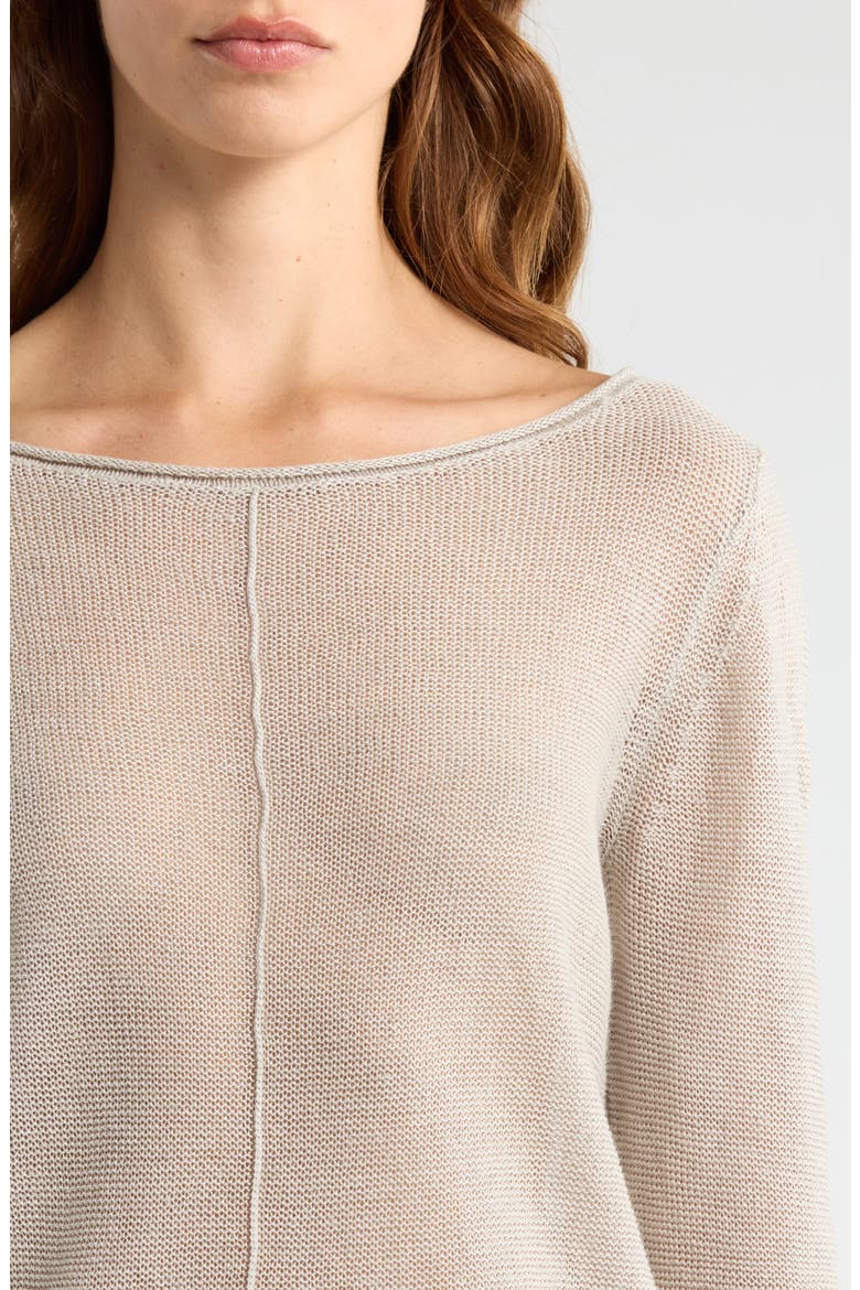 Cedar Linen Sweater, Alternate, color, NATURAL
