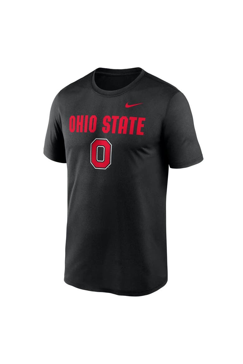 Men's Nike Black Ohio State Buckeyes Lockup Legend Performance T-Shirt, Alternate, color, Black