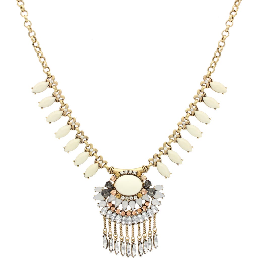 Olivia Welles Carris Fringe Necklace In Multi