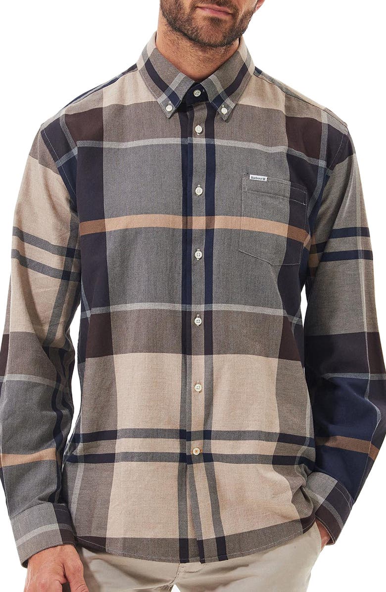 Barbour Bearpark Regular Fit Plaid Button-Down Shirt, Main, color, Autumn Dress