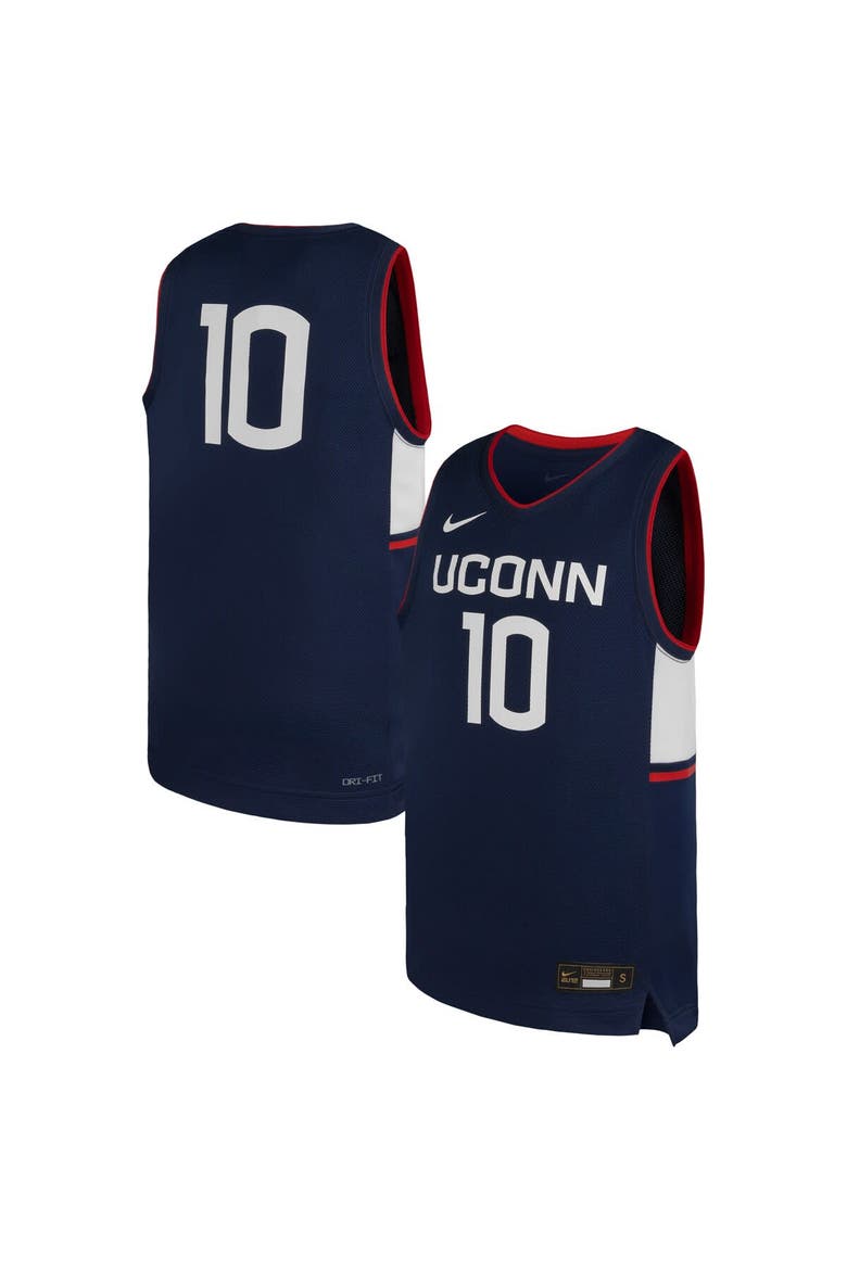 Youth Jordan Brand #10 Navy UConn Huskies Replica Basketball Jersey, Main, color, Navy