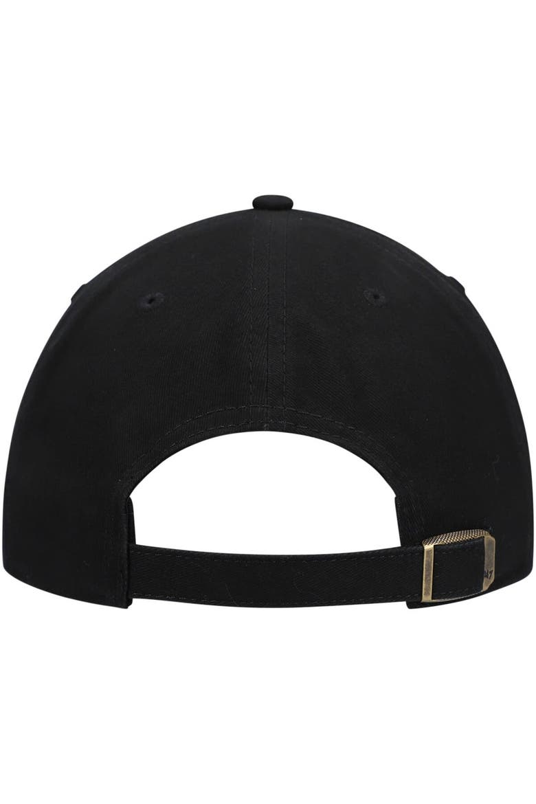 Women's '47 Black Pittsburgh Penguins Team Miata Clean Up Adjustable Hat, Alternate, color, Black