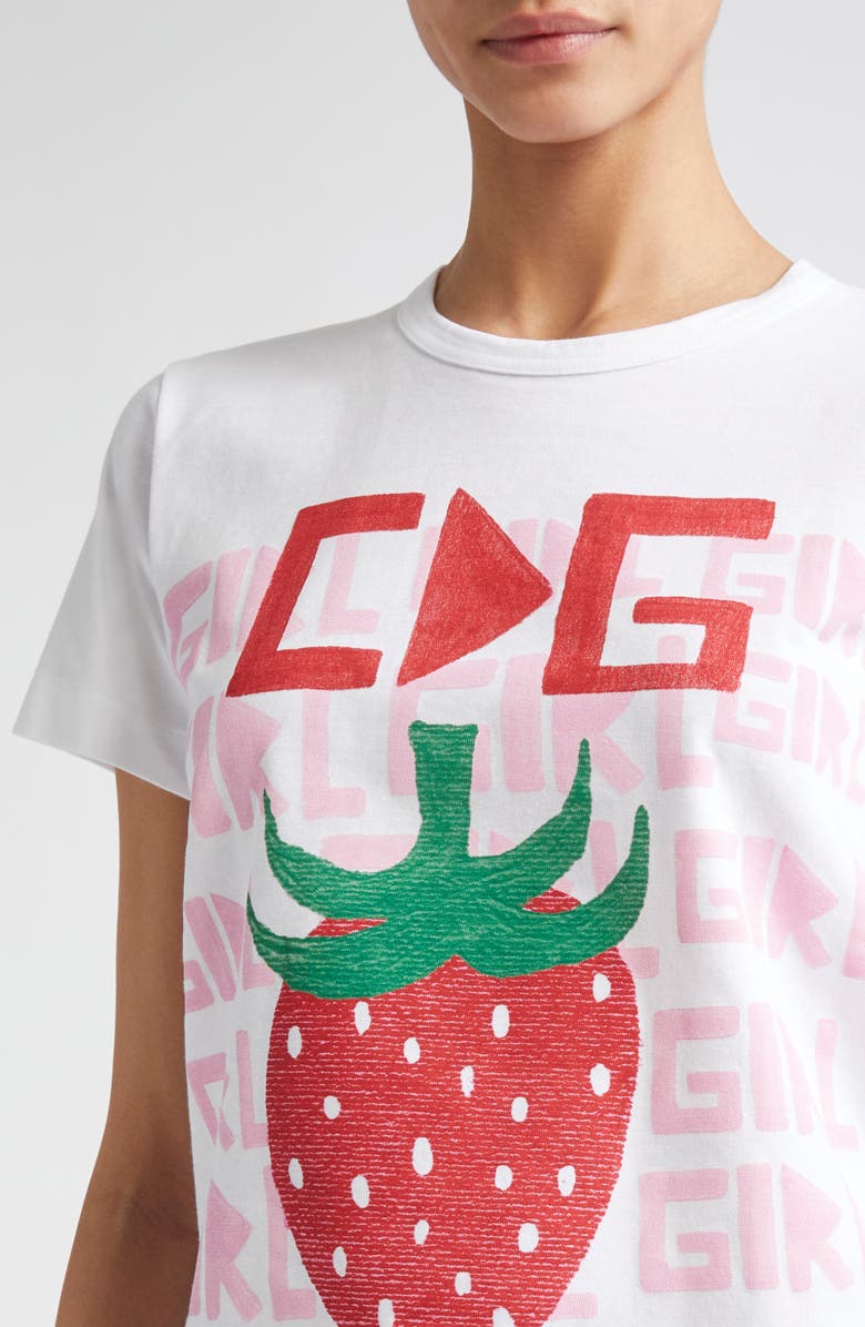 Comme des Garçons Girl x Brett Westfall Cotton Jersey Logo Graphic T-Shirt, Alternate, color, 