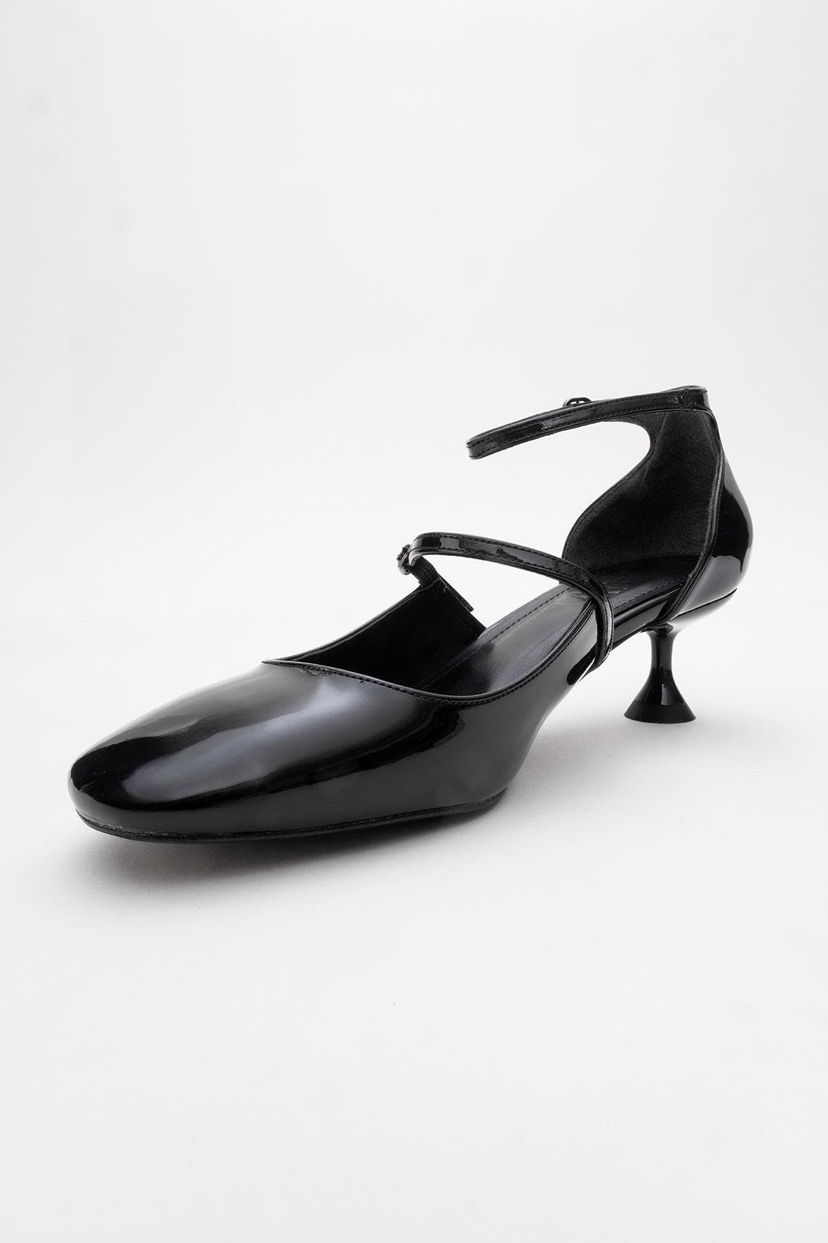 Prologue Shoes Emly Square Toe Slingback Pump, Alternate, color, Black Patent