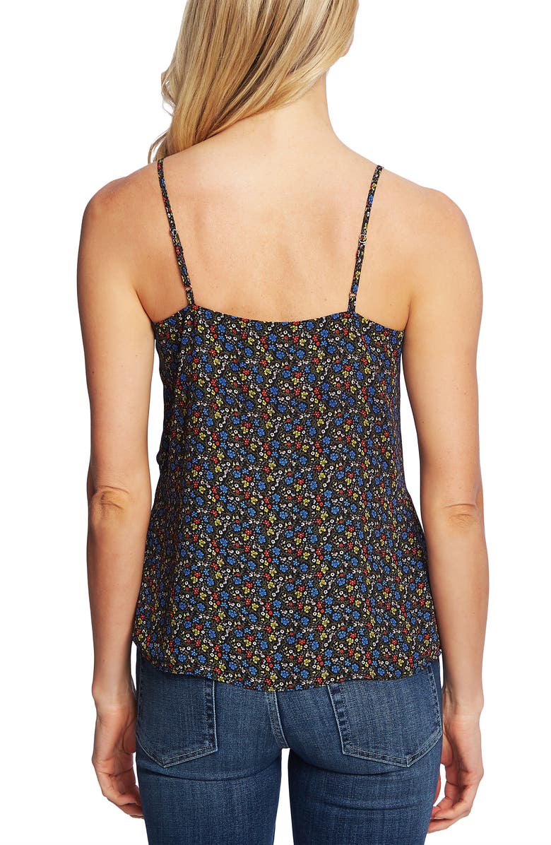 CeCe Floral Ruffle Detail Camisole, Alternate, color, 
