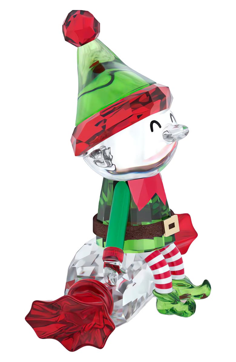 Swarovski Holiday Cheers Dulcis Elf Crystal Figurine, Alternate, color, 