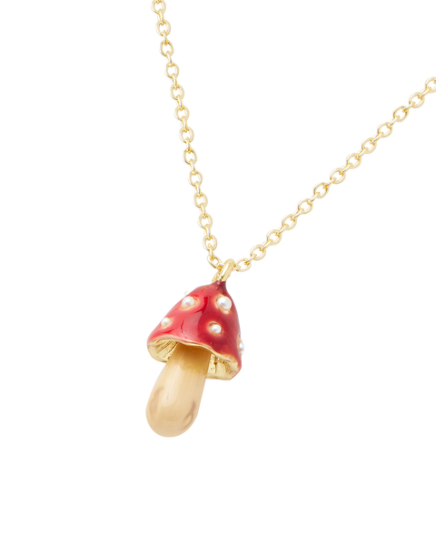 Enamel Mushroom Necklace