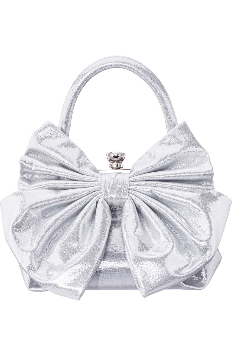 Nina Sienna Top Handle Bag, Main, color, Silver