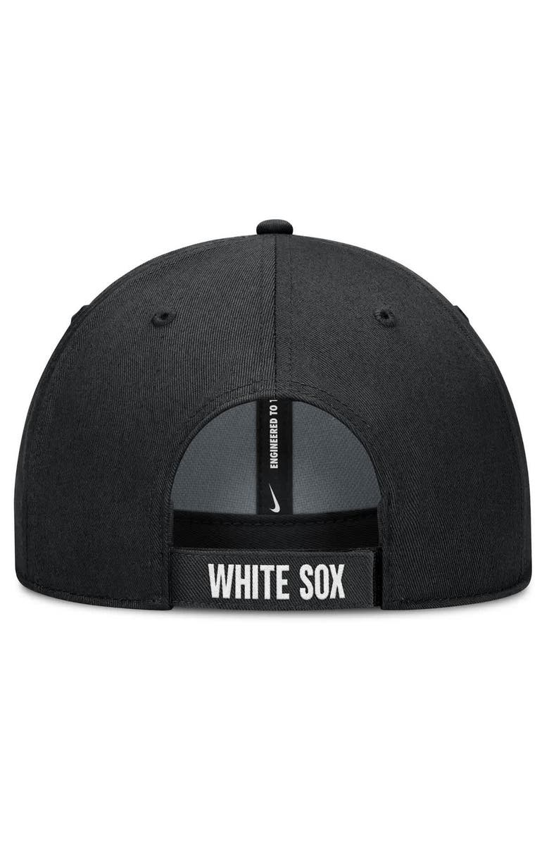 Nike Men's Nike White/Black Chicago White Sox Club Performance Adjustable Hat, Alternate, color, White