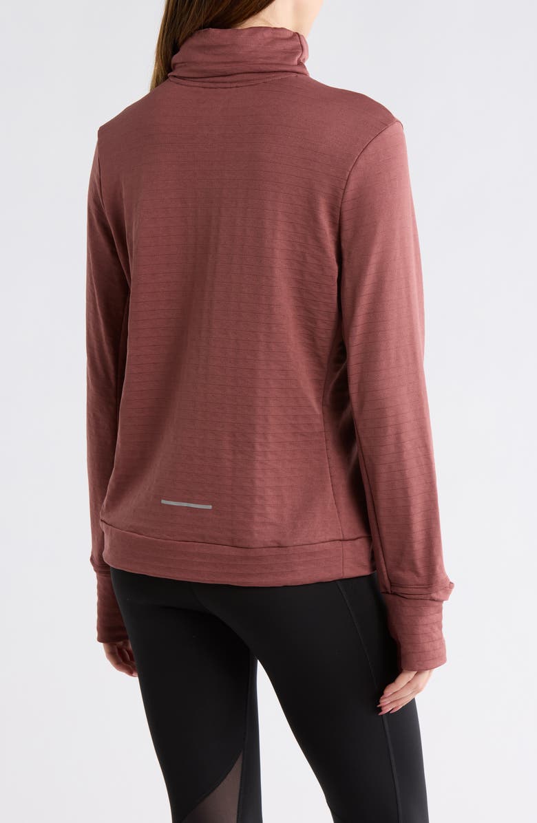 Nike Swift Element Therma-FIT Turtleneck Sweatshirt, Alternate, color, Sepia/ Reflective Silver