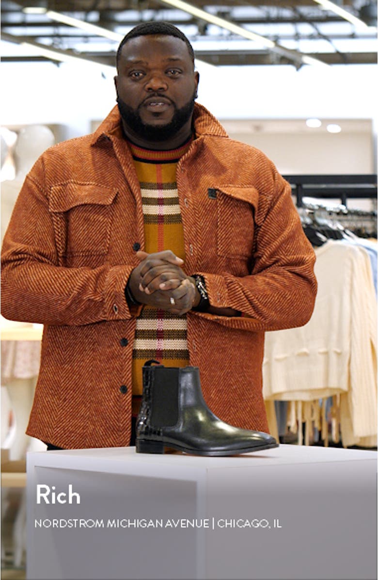 Sloan Croc Embossed Chelsea Boot, sales video thumbnail