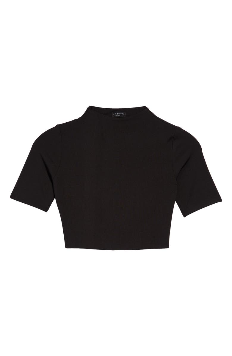 Naked Wardrobe Ribbed Crop Top, Main, color,