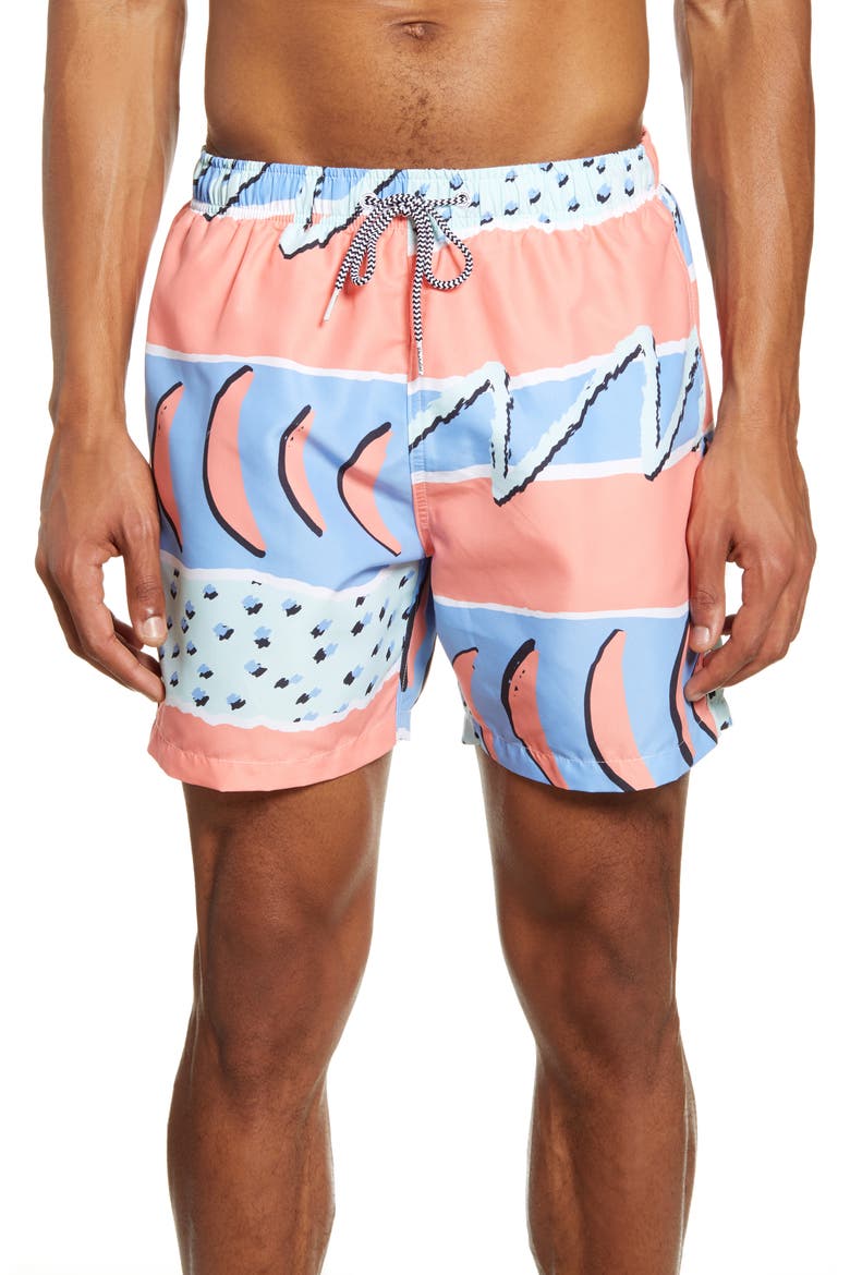 Fresh Prince Swim Trunks, Main, color, ORANGE