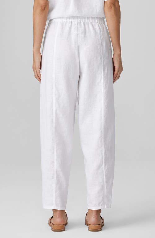 EILEEN FISHER EILEEN FISHER ORGANIC LINEN ANKLE LANTERN PANTS